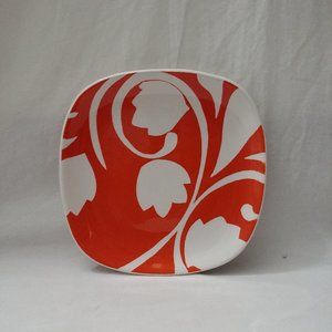 Mesa Home Products Orange/White Square Plate